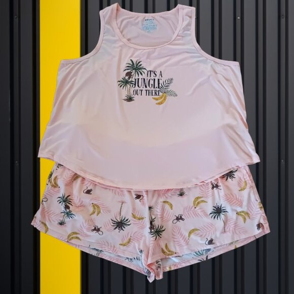 Joyspun Women's Tank Top and Shorts Pajama Set 2-Piece Size 3X - Picture 1 of 8